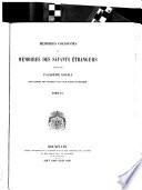 Mémoires sur les questiones proposées par l'Académie royale des sciences et belles-lettres de Bruxelles