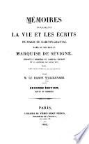Mémoires touchant la vie les éscrits de Marie de Rabutin-Chantal, dame de Bourbilly, marquise de Sévigné