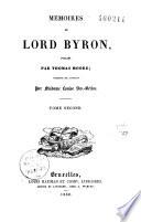 Mémoiresde Lord Byron