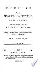 Memoirs of Maximilian de Bethune, Duke of Sully