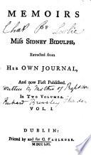 Memoirs of Miss Sidney Bidulph