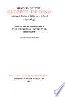 Memoirs of the Duchesse de Dino