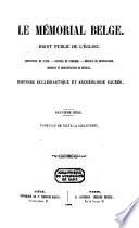 Mémorial belge des conseils de fabrique, du contentieux des cultes, des bureaux de bienfaisance, des hospices et de l'administration en général