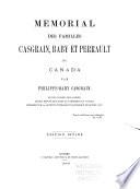 Memorial des familles Casgrain, Baby et Perrault du Canada