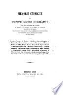 Memorie storiche del Conte Luigi Cibrario