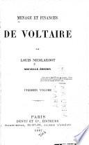 Ménage et finances de Voltaire