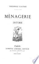 Ménagerie intime