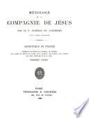Menologie de la Compagnie de Jesus: Assistance de Portugal