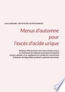Menus d'automne pour l'excès d'acide urique.