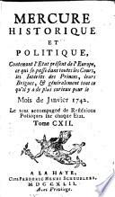 Mercure historique et politique