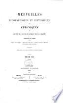 Merveilles biográphiques et historiques