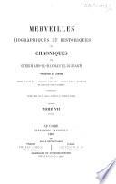 Merveilles biographiques et historiques; ou