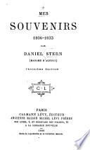 Mes souvenirs, 1806-1833