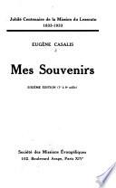 Mes souvenirs