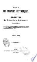 Messager des sciences historiques de Belgique