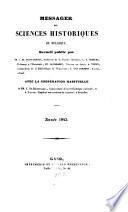 Messager des sciences historiques de Belgique