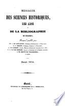 Messager des sciences historiques