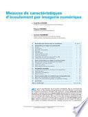 Mesures De Caracteristiques D'ecoilement Par Imagerie Numerique