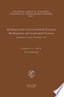 Metallogenetische und Geochemische Provinzen / Metallogenetic and Geochemical Provinces