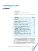 Metallurgie de I'or Procedes