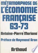 Métamorphose de l'économie française, 63-73