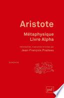 Métaphysique. Livre Alpha