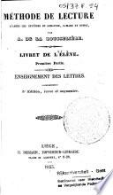 Méthode de lecture d'après les systèmes de Lemaitre, Lemare et Dumas