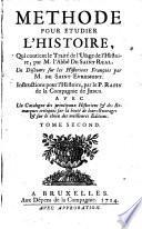 Méthode pour étudier l'histoire ...