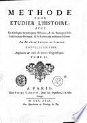 Methode pour etudier l'histoire