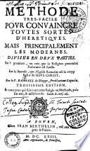 Méthode très facile pour convaincre toutes sortes d'hérétiques principalement les modernes