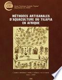 Méthodes artisanales d'aquaculture du Tilapia en Afrique