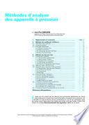 Methodes d'analyse Des Appareils A Pression