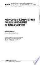 Méthodes d'éléments finis pour les problèmes de coques minces