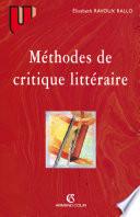 Méthodes de critique littéraire