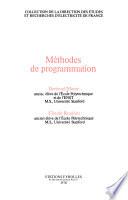 Méthodes de programmation