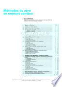 Methodes de Zero en Courant Continu