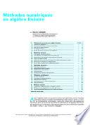 Methodes Numeriques en Algebre Lineaire