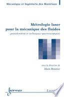 Métrologie laser pour la mécanique des fluides : Granulométrie et techniques spectroscopiques ; Traité MIM, série Géomécanique