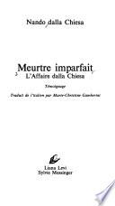 Meurtre imparfait