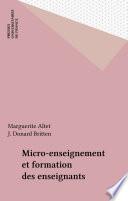 Micro-enseignement et formation des enseignants