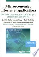 Microéconomie : théories et applications