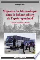 Migrants du Mozambique dans le Johannesburg de l'après-apartheid. Travail, frontières, altérité