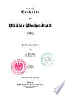 Militär-Wochenblatt