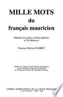 Mille mots du français mauricien