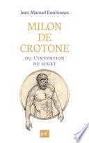 Milon de Crotone ou l'invention du sport