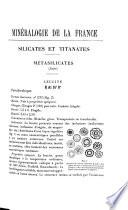 Minéralogie de la France et de ses colonies