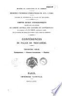 Ministère de l'agriculture et du commerce. Exposition universelle internationale de 1878, à Paris. Congrès et conférences du Palais du Trocadéro