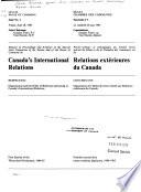 Minutes of Proceedings and Evidence of the Special Joint Committee of the Senate and of the House of Commons on Canada's International Relations
