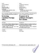 Minutes of Proceedings and Evidence of the Special Joint Committee on Reviewing Canadian Foreign Policy