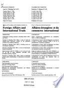 Minutes of Proceedings and Evidence of the Standing Committee on External Affairs and International Trade